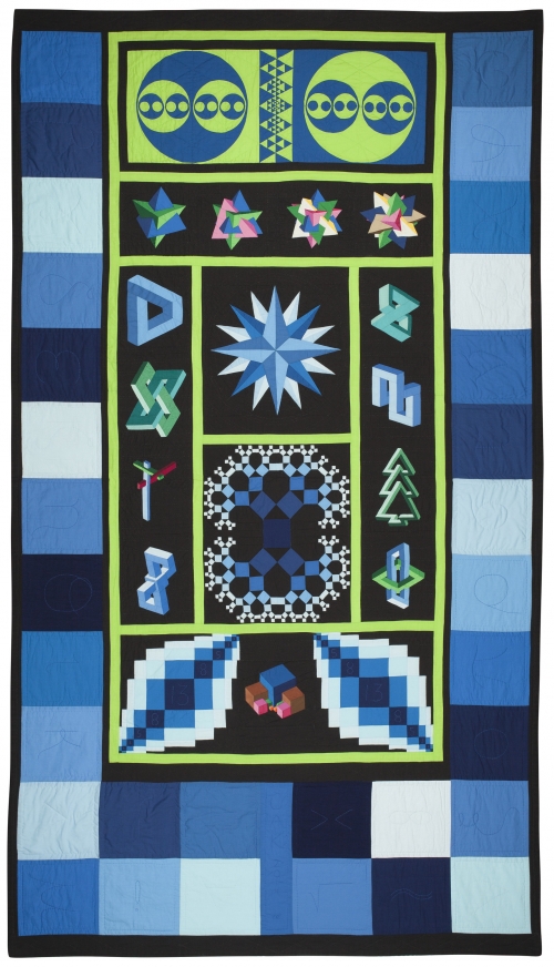 math-inspired quilt